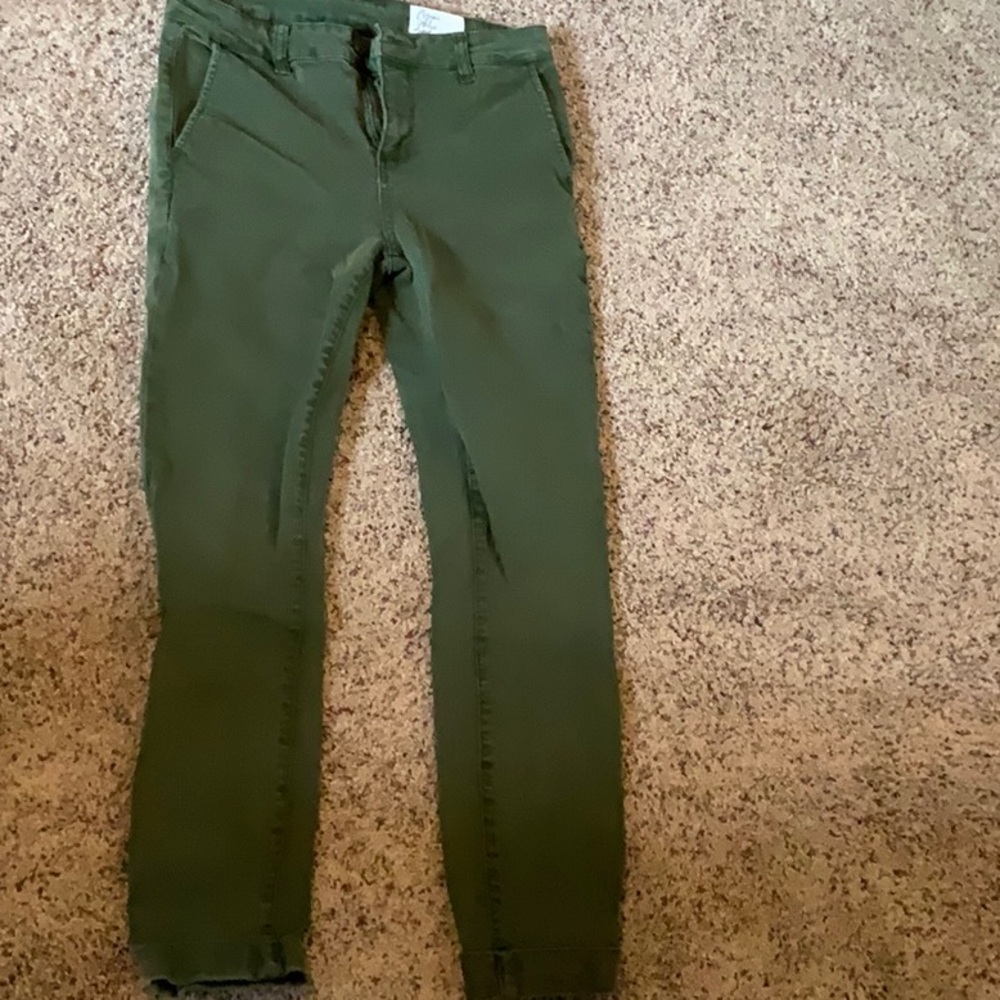Green Casual Pants